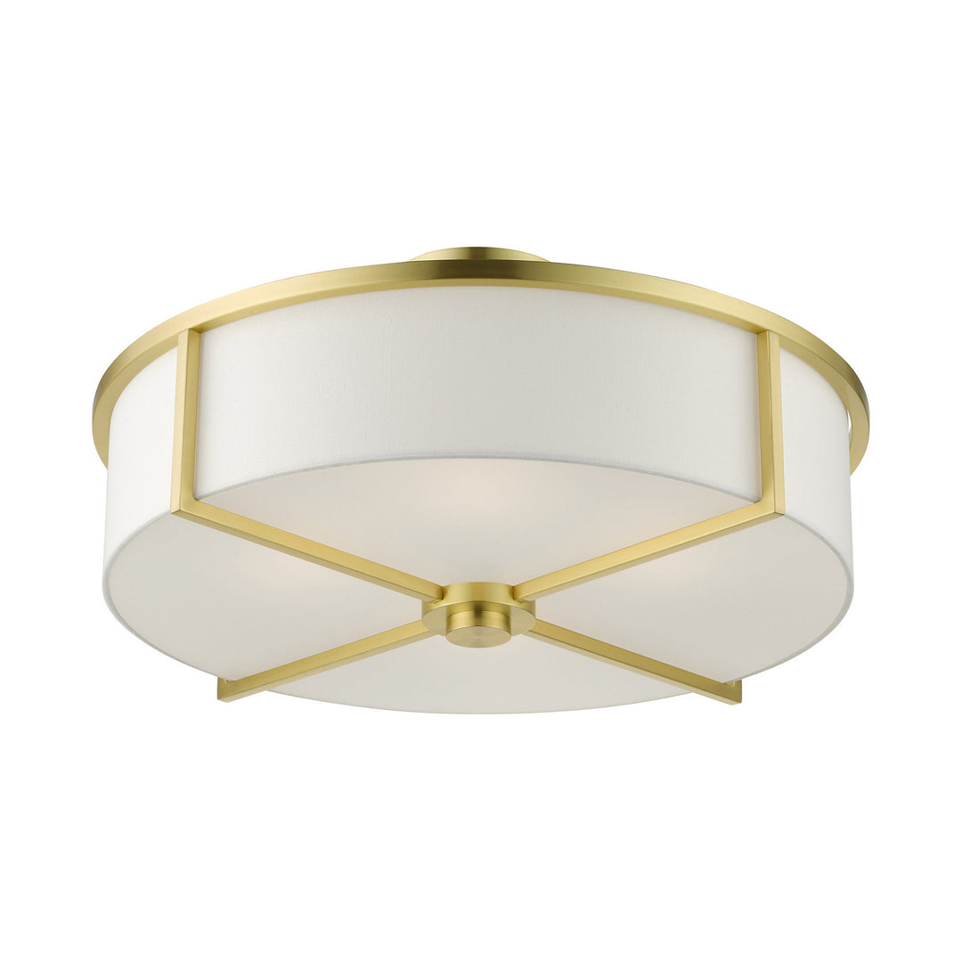 Livex Wesley 51075-12 Ceiling Light - Satin Brass