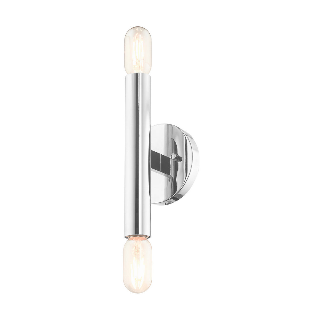 Livex Copenhagen 51132-05 Wall Sconce Light - Polished Chrome