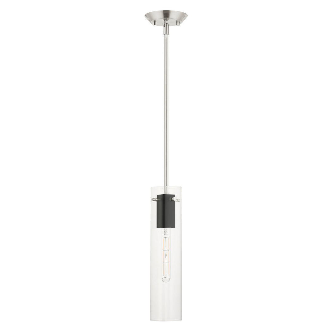 Livex Beckett 51160-91 Pendant Light - Brushed Nickel & Black