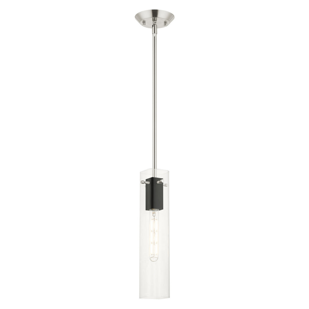 Livex Beckett 51160-91 Pendant Light - Brushed Nickel & Black