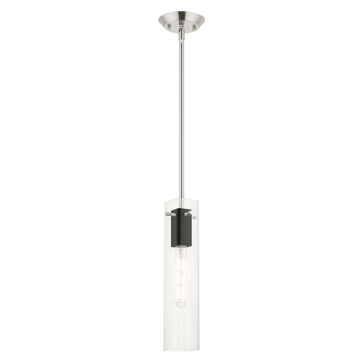 Livex Beckett 51160-91 Pendant Light - Brushed Nickel & Black