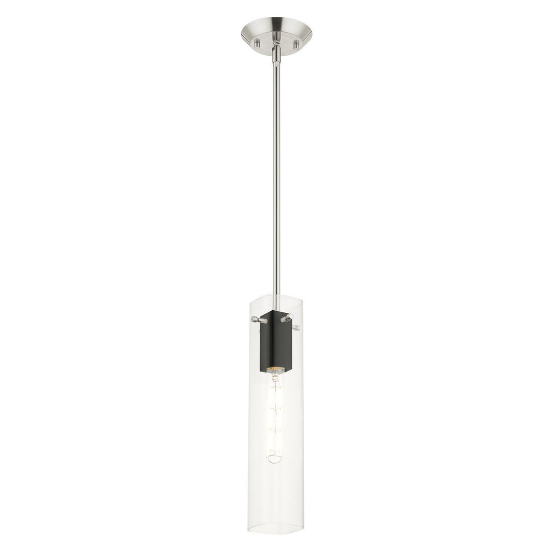 Livex Beckett 51160-91 Pendant Light - Brushed Nickel & Black