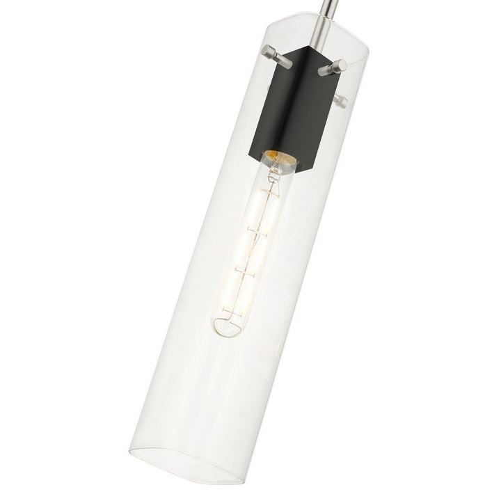 Livex Beckett 51160-91 Pendant Light - Brushed Nickel & Black