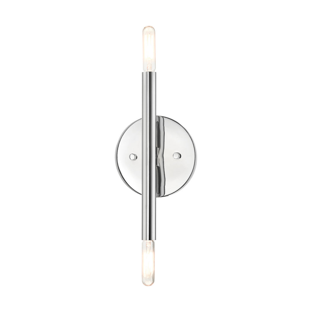 Livex Copenhagen 51172-05 Wall Sconce Light - Polished Chrome