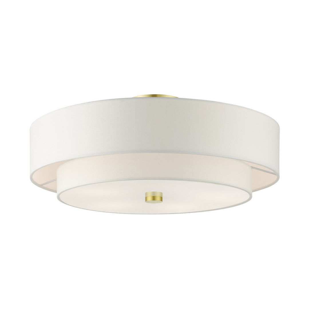 Livex Meridian 52140-12 Ceiling Light - Satin Brass