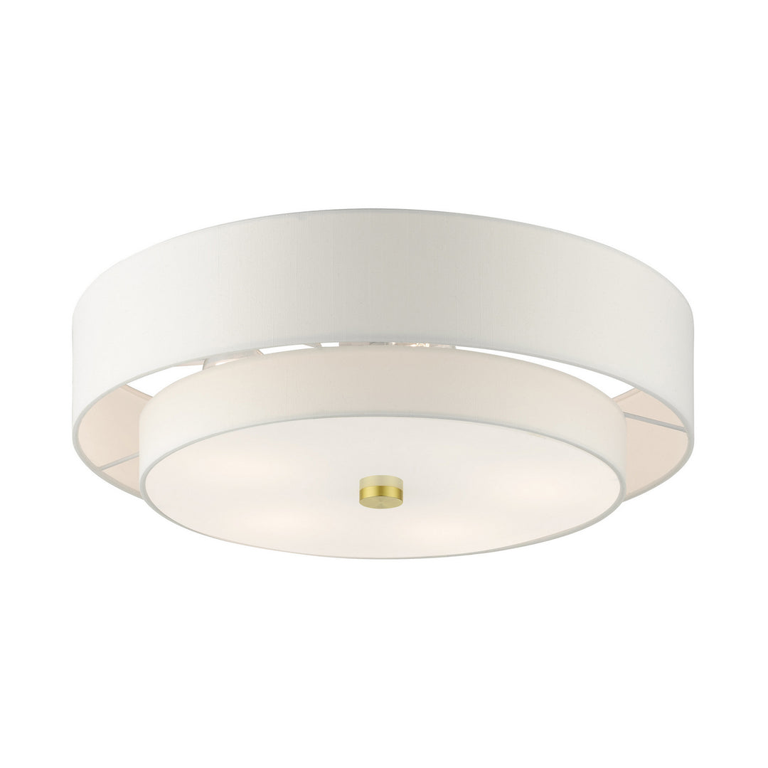 Livex Meridian 52140-12 Ceiling Light - Satin Brass