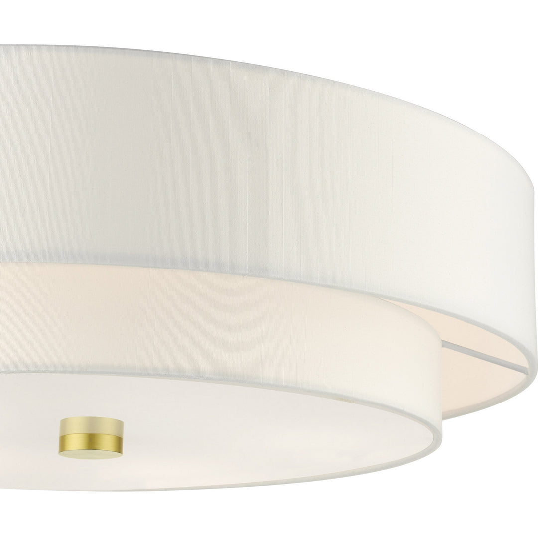 Livex Meridian 52140-12 Ceiling Light - Satin Brass