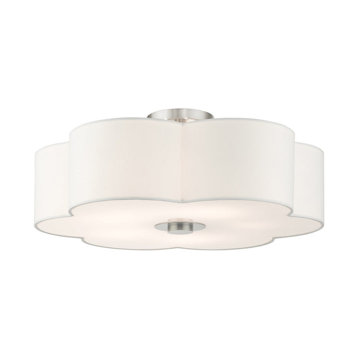 Livex Chelsea 52158-91 Ceiling Light - Brushed Nickel