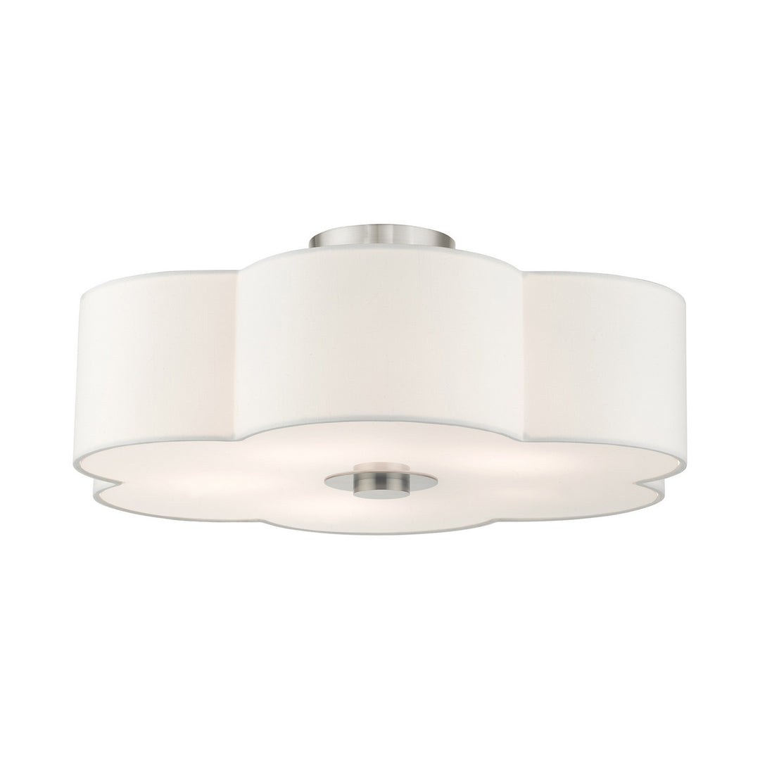 Livex Chelsea 52158-91 Ceiling Light - Brushed Nickel