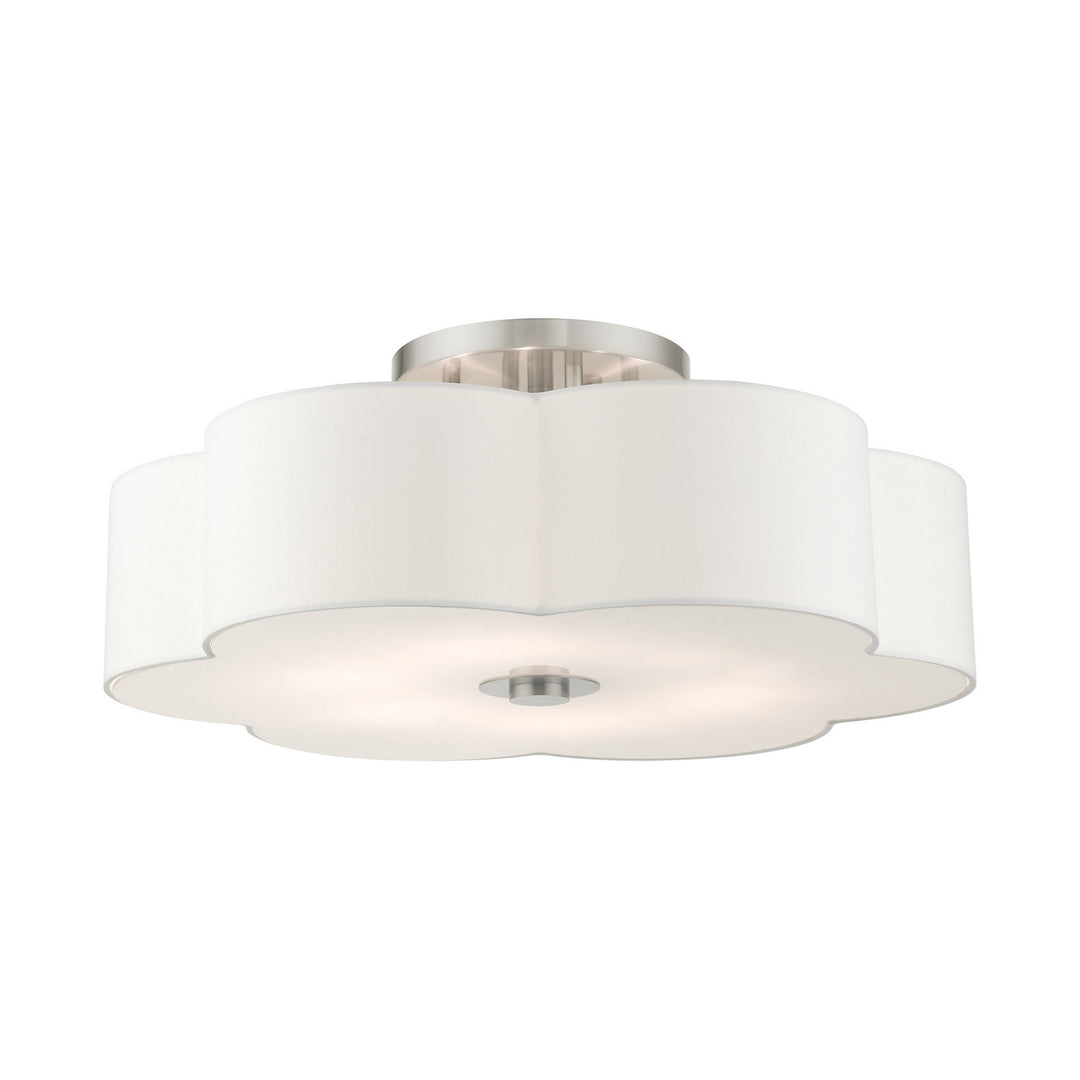 Livex Chelsea 52159-91 Ceiling Light - Brushed Nickel