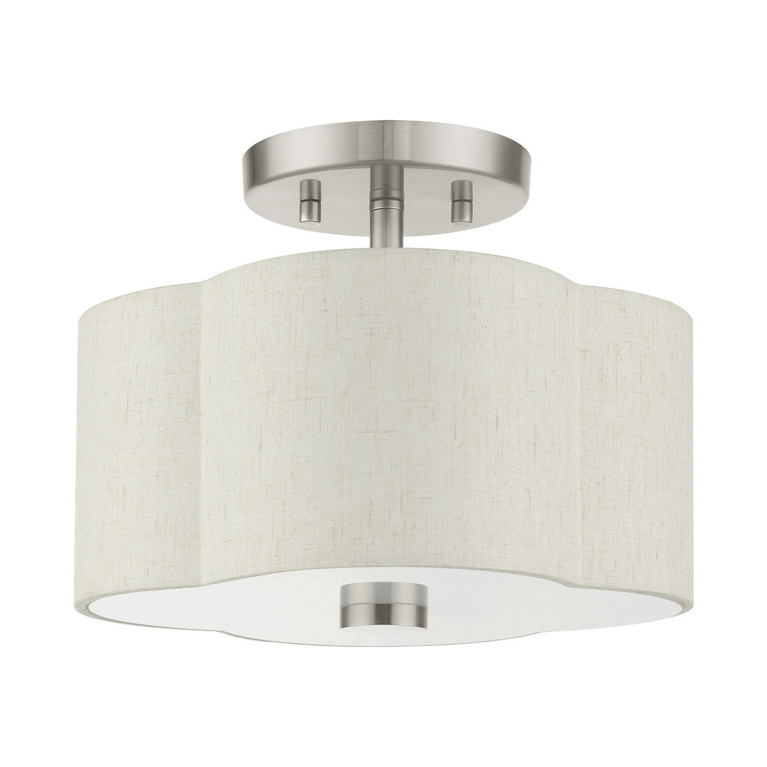 Livex Solstice 58061-91 Ceiling Light - Brushed Nickel