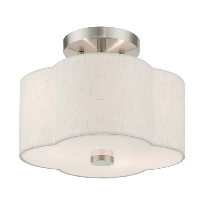 Livex Solstice 58061-91 Ceiling Light - Brushed Nickel