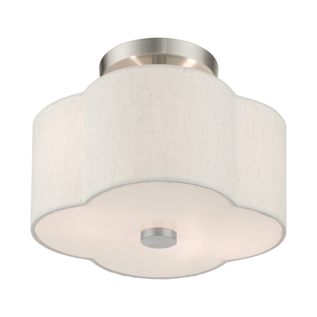 Livex Solstice 58061-91 Ceiling Light - Brushed Nickel