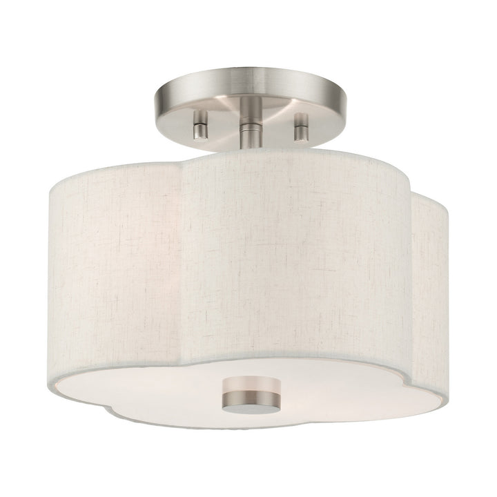 Livex Solstice 58061-91 Ceiling Light - Brushed Nickel