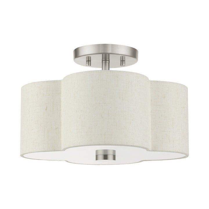 Livex Solstice 58062-91 Ceiling Light - Brushed Nickel