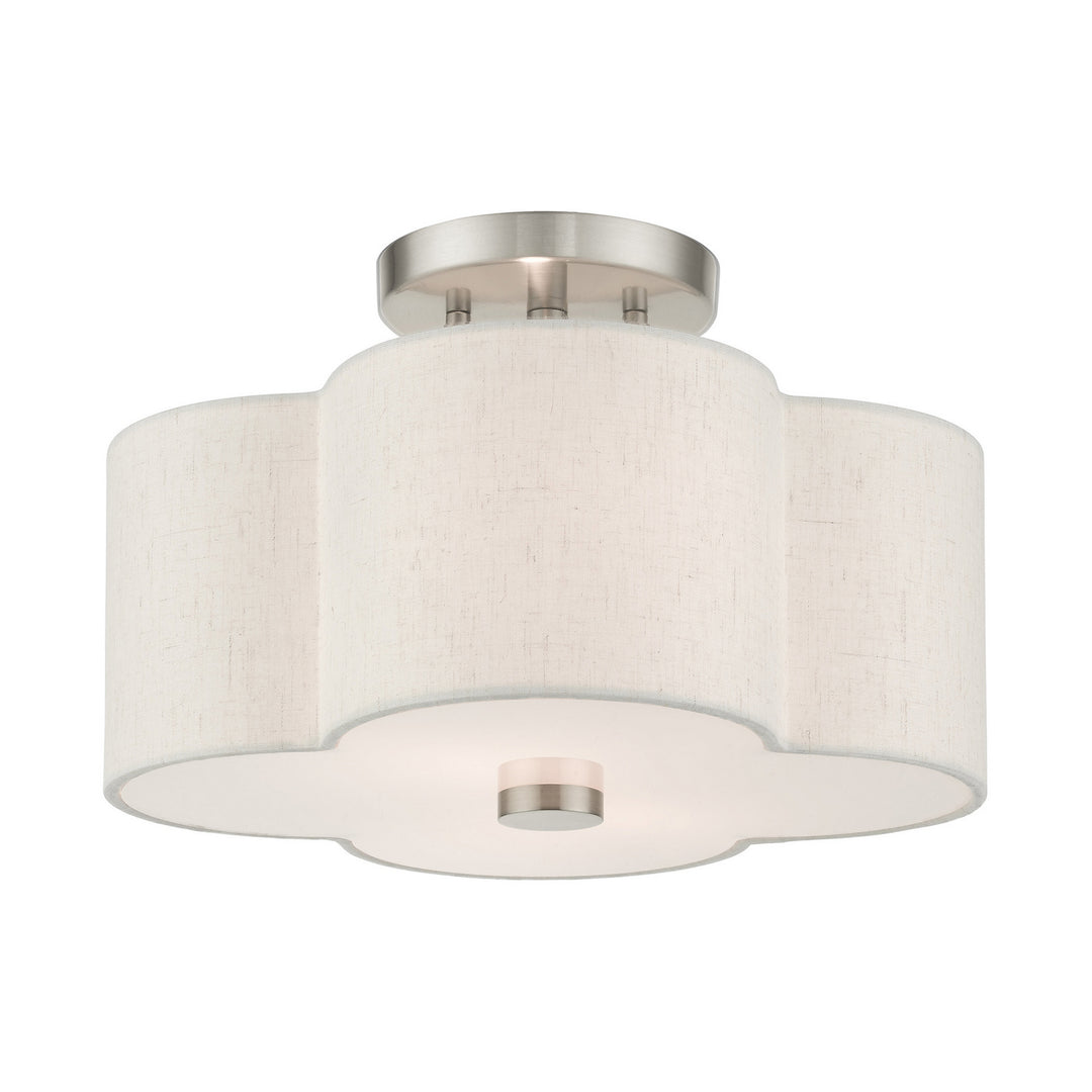 Livex Solstice 58062-91 Ceiling Light - Brushed Nickel