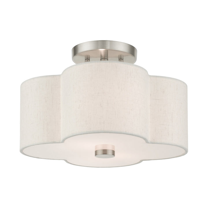 Livex Solstice 58062-91 Ceiling Light - Brushed Nickel