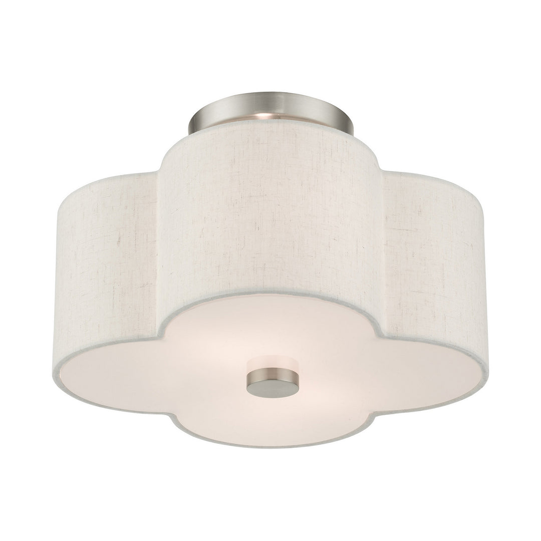 Livex Solstice 58062-91 Ceiling Light - Brushed Nickel