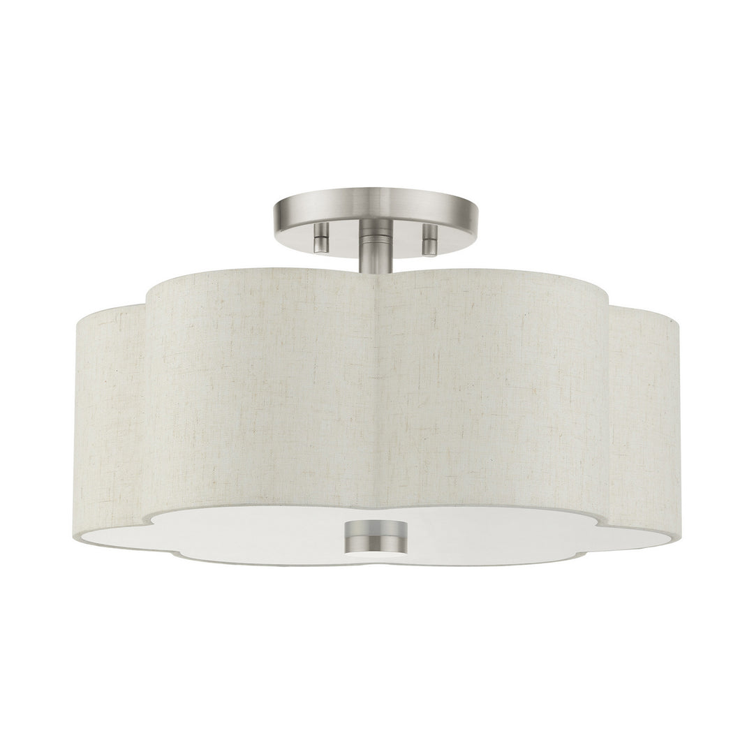 Livex Solstice 58063-91 Ceiling Light - Brushed Nickel