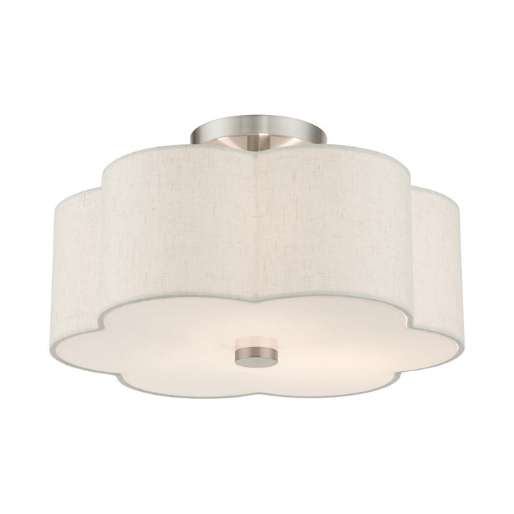 Livex Solstice 58063-91 Ceiling Light - Brushed Nickel