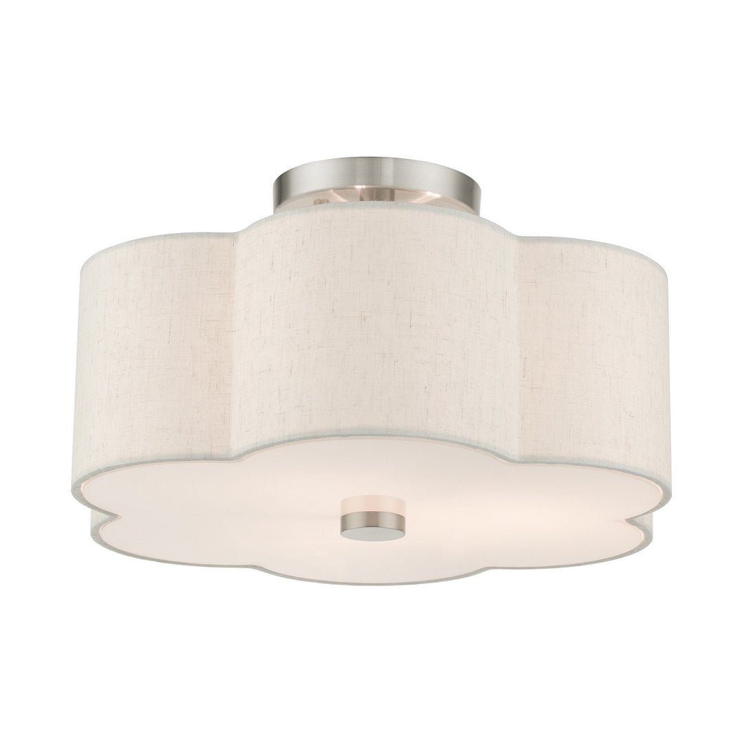 Livex Solstice 58063-91 Ceiling Light - Brushed Nickel