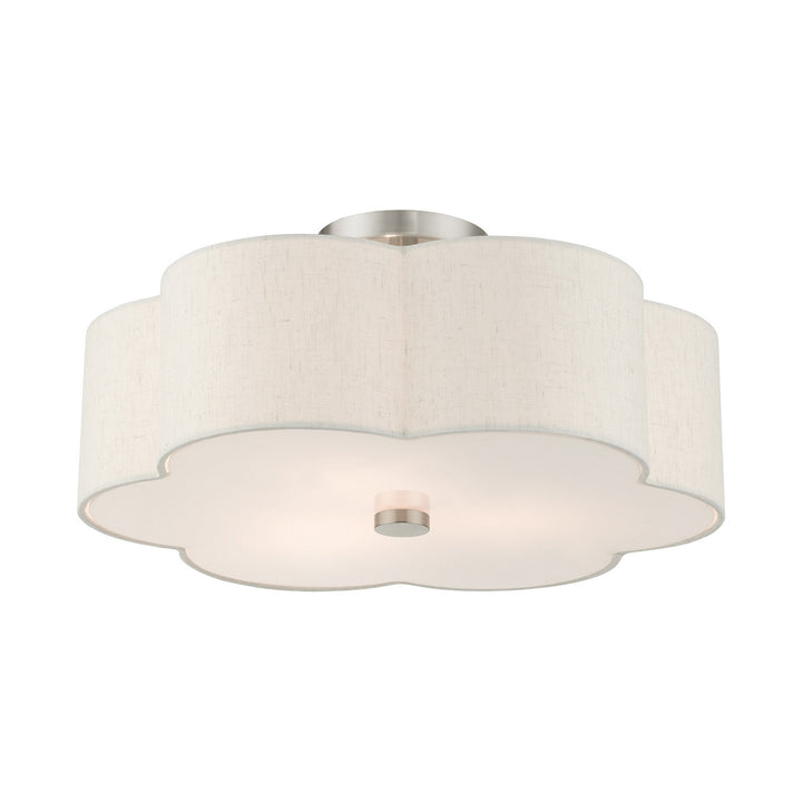 Livex Solstice 58064-91 Ceiling Light - Brushed Nickel