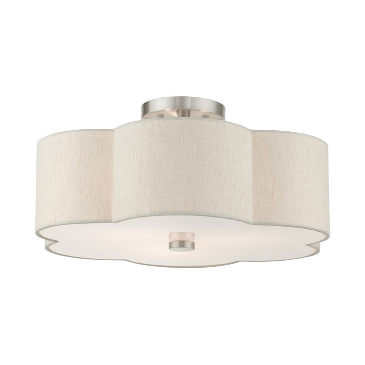 Livex Solstice 58064-91 Ceiling Light - Brushed Nickel