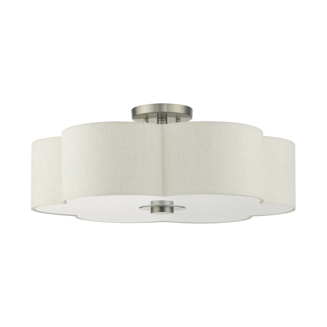 Livex Solstice 58068-91 Ceiling Light - Brushed Nickel