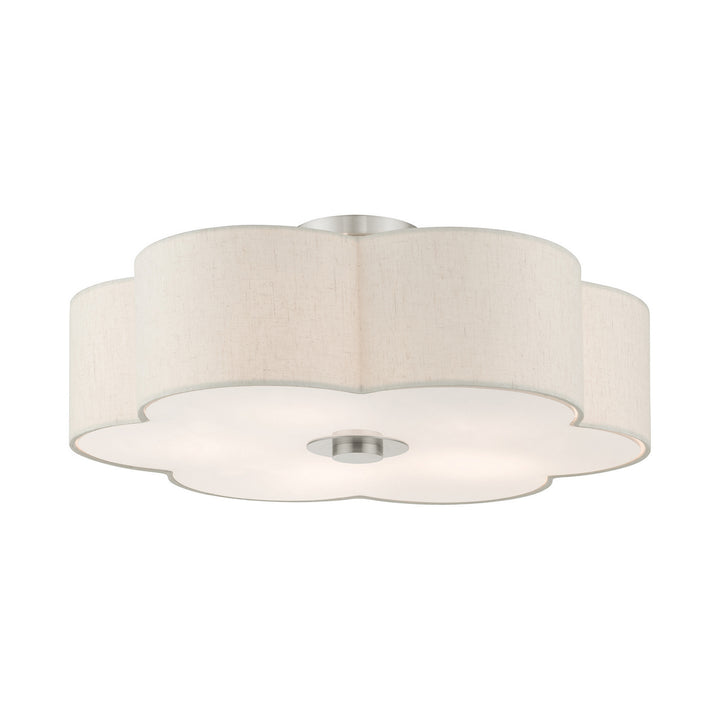 Livex Solstice 58068-91 Ceiling Light - Brushed Nickel