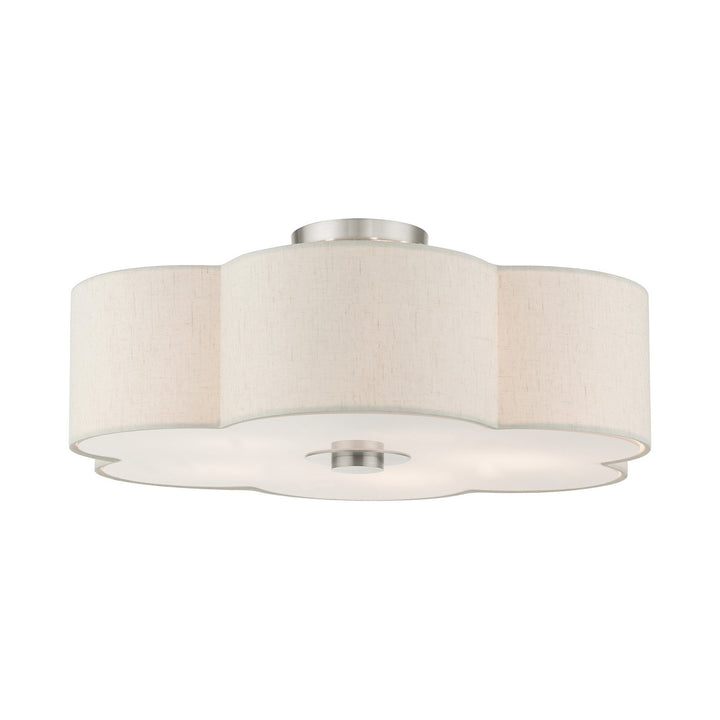 Livex Solstice 58068-91 Ceiling Light - Brushed Nickel