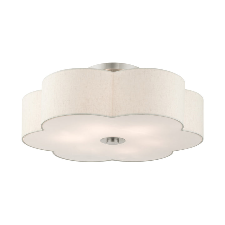 Livex Solstice 58069-91 Ceiling Light - Brushed Nickel