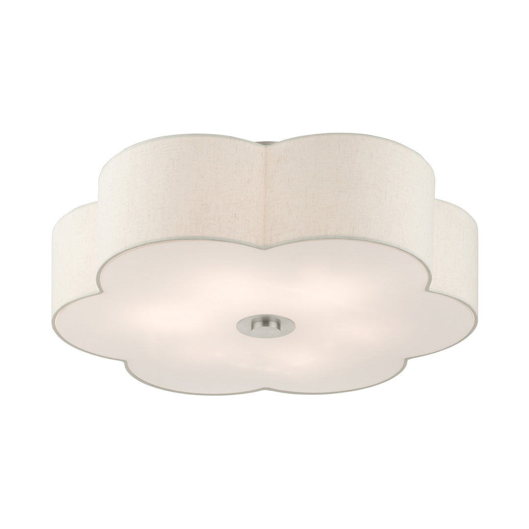 Livex Solstice 58069-91 Ceiling Light - Brushed Nickel