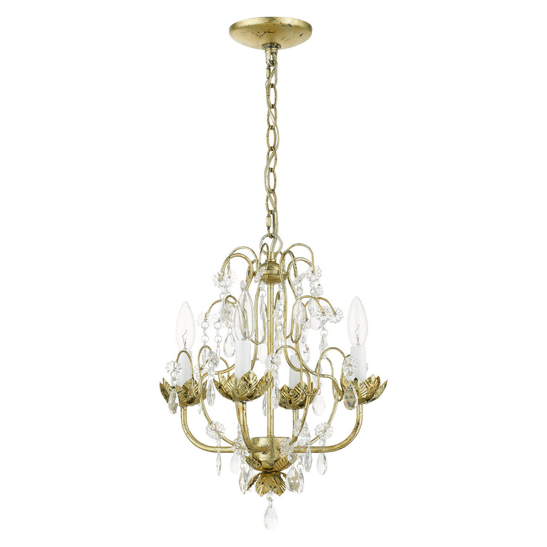 Livex Sofia 8193-28 Chandelier Light - Hand Applied Winter Gold