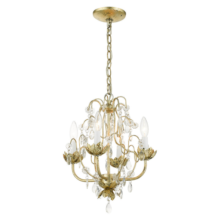 Livex Sofia 8193-28 Chandelier Light - Hand Applied Winter Gold
