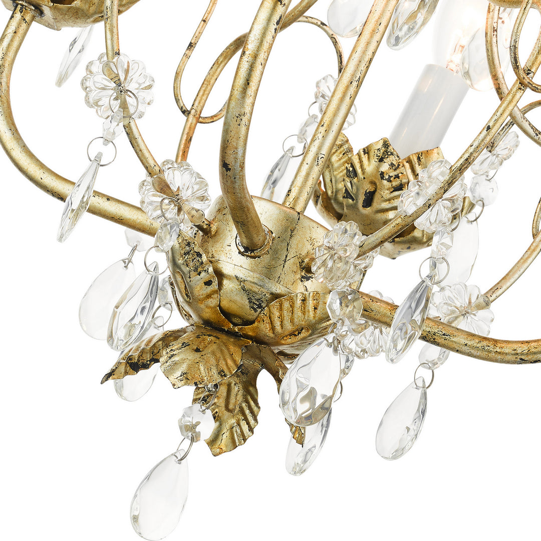Livex Sofia 8193-28 Chandelier Light - Hand Applied Winter Gold