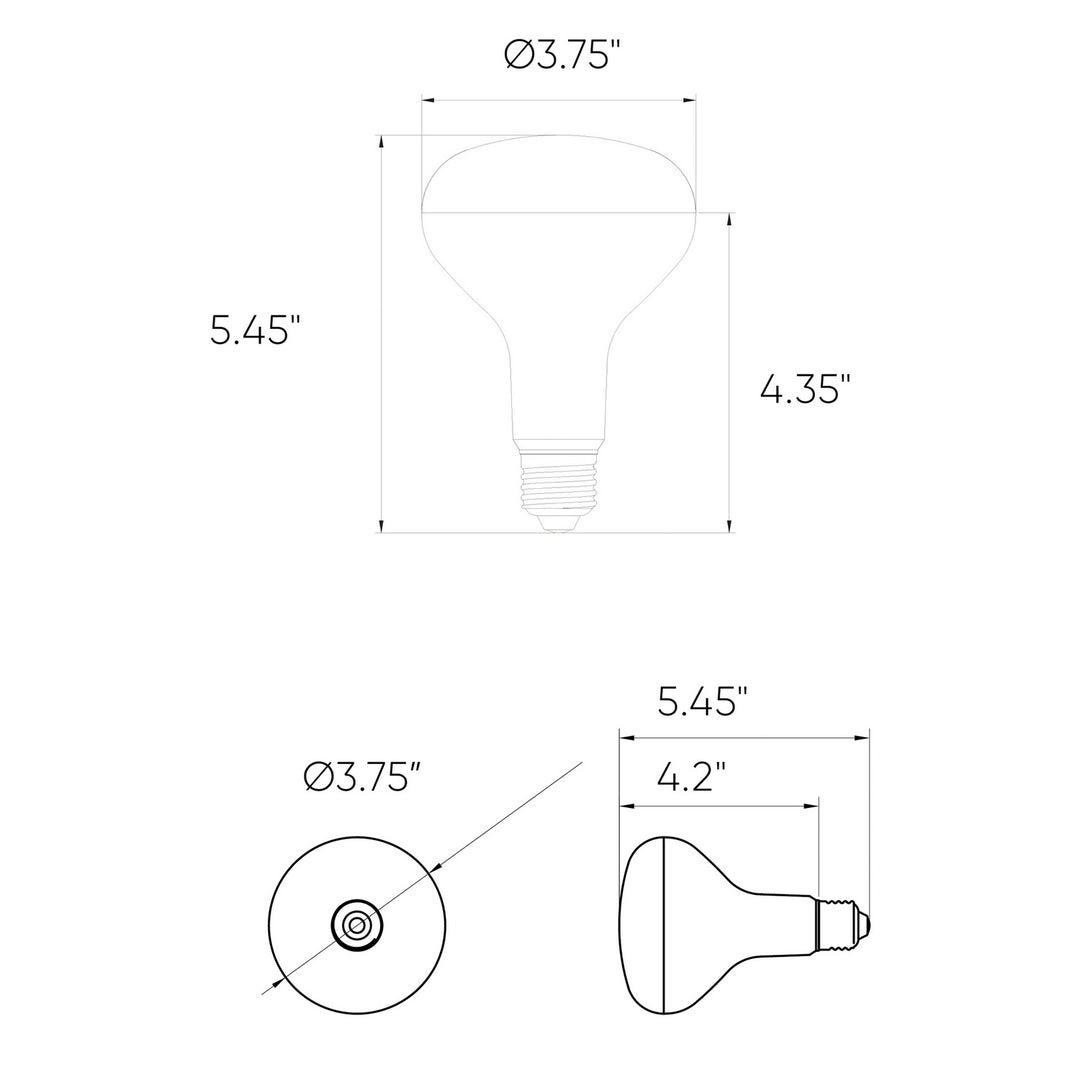 Dals Lighting SM-BLBBR30  Light Bulb White