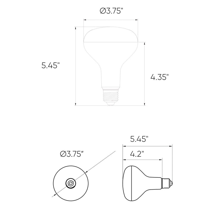 Dals Lighting SM-BLBBR30  Light Bulb White