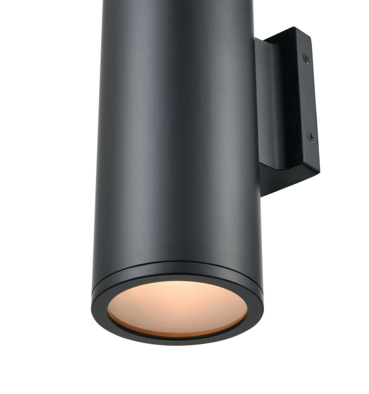 Millennium Lighting 8002-MB Vegas Two Light Outdoor Wall Sconce Outdoor Black