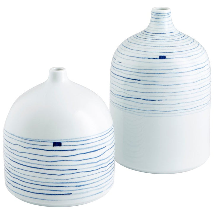 Cyan 10803 Vases & Planters - Blue And White