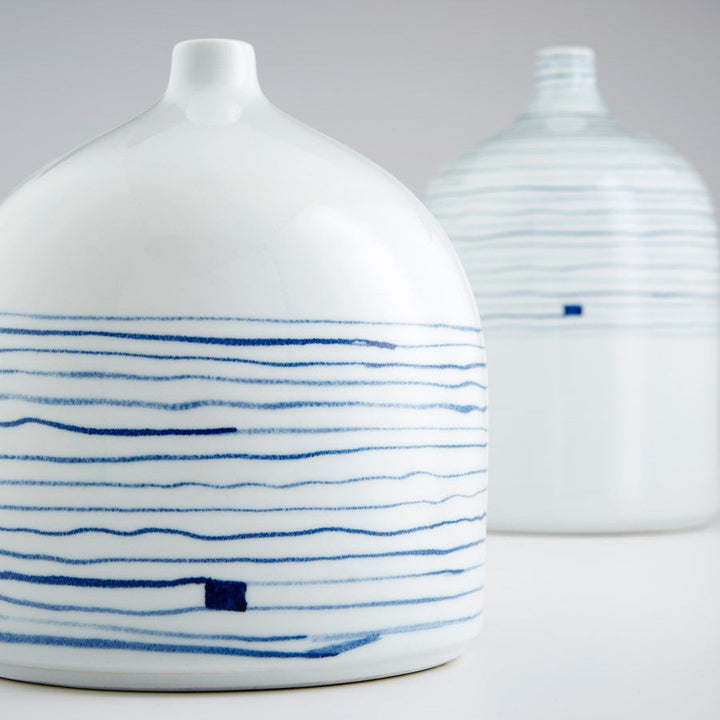 Cyan 10803 Vases & Planters - Blue And White