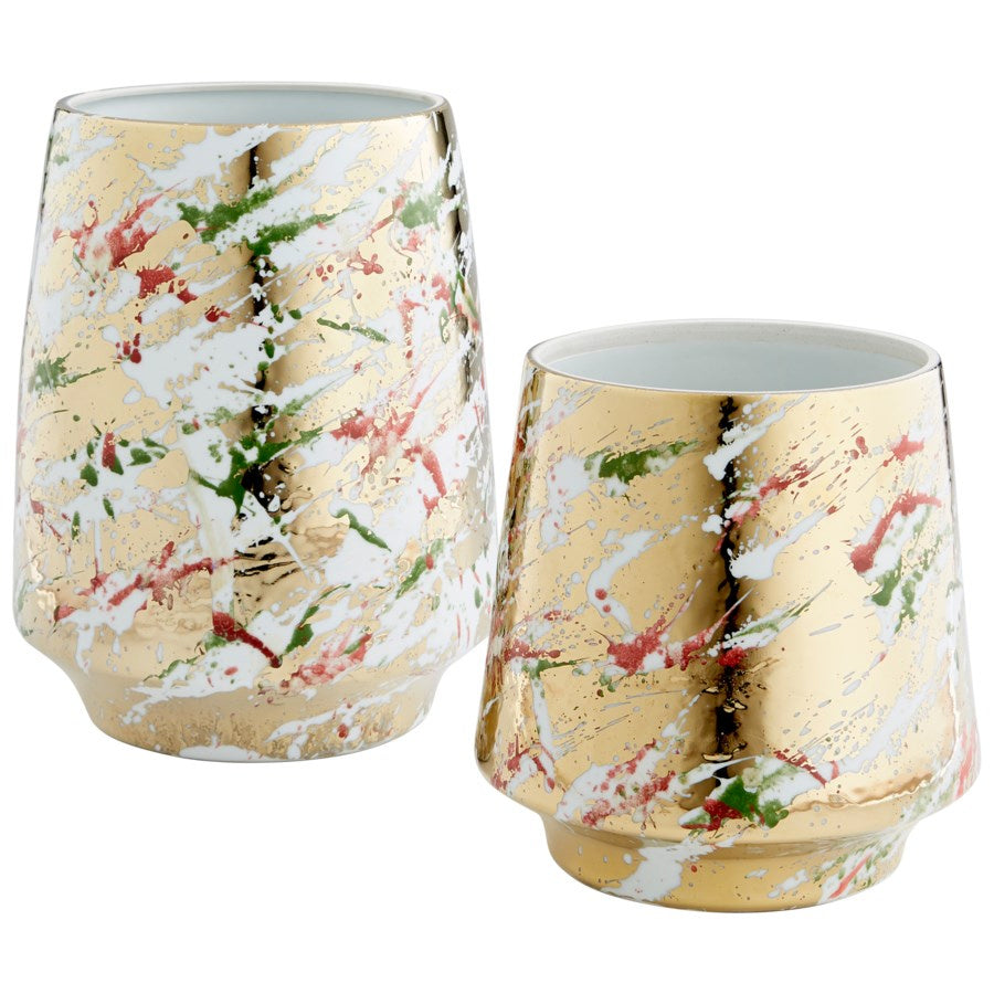 Cyan 10809 Containers & Trays - Multi-Color Glaze