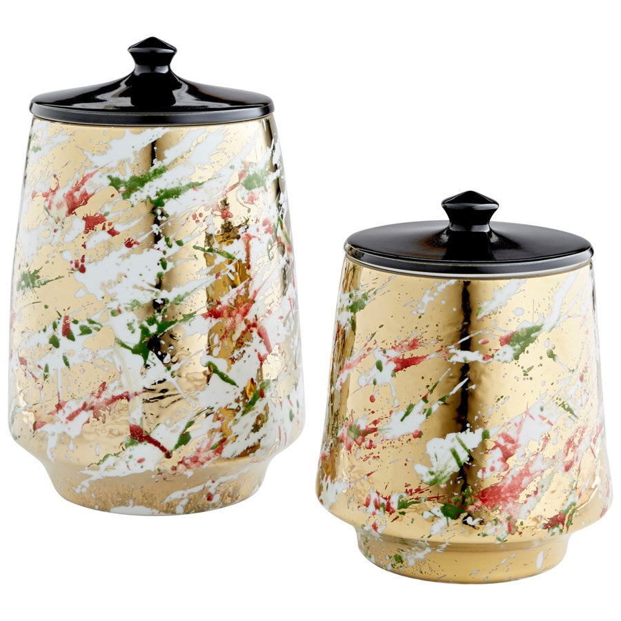 Cyan 10809 Containers & Trays - Multi-Color Glaze