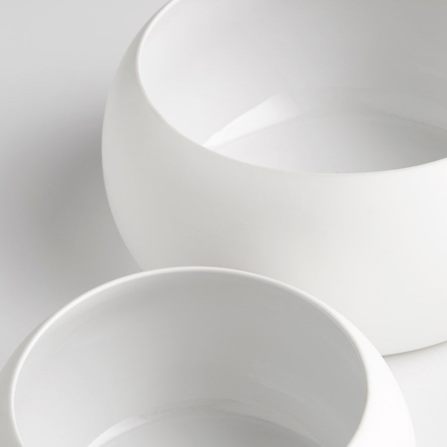 Cyan 10829 Bowls & Plates - White