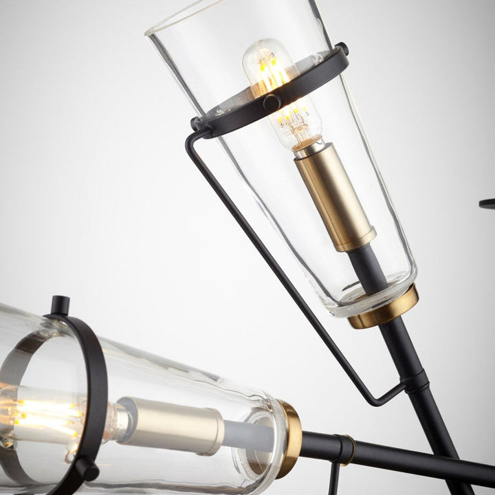 Cyan Design  10901 Chandelier Light - Noir / Aged Brass