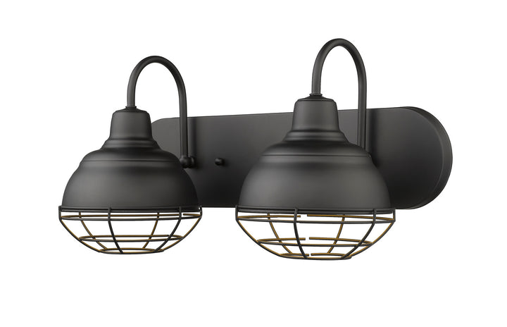Millennium Neo-Industrial 5422-MB Bath Vanity Light 18 in. wide - Matte Black