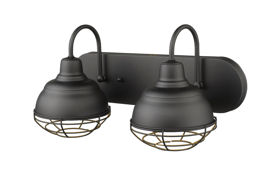 Millennium Neo-Industrial 5422-MB Bath Vanity Light 18 in. wide - Matte Black