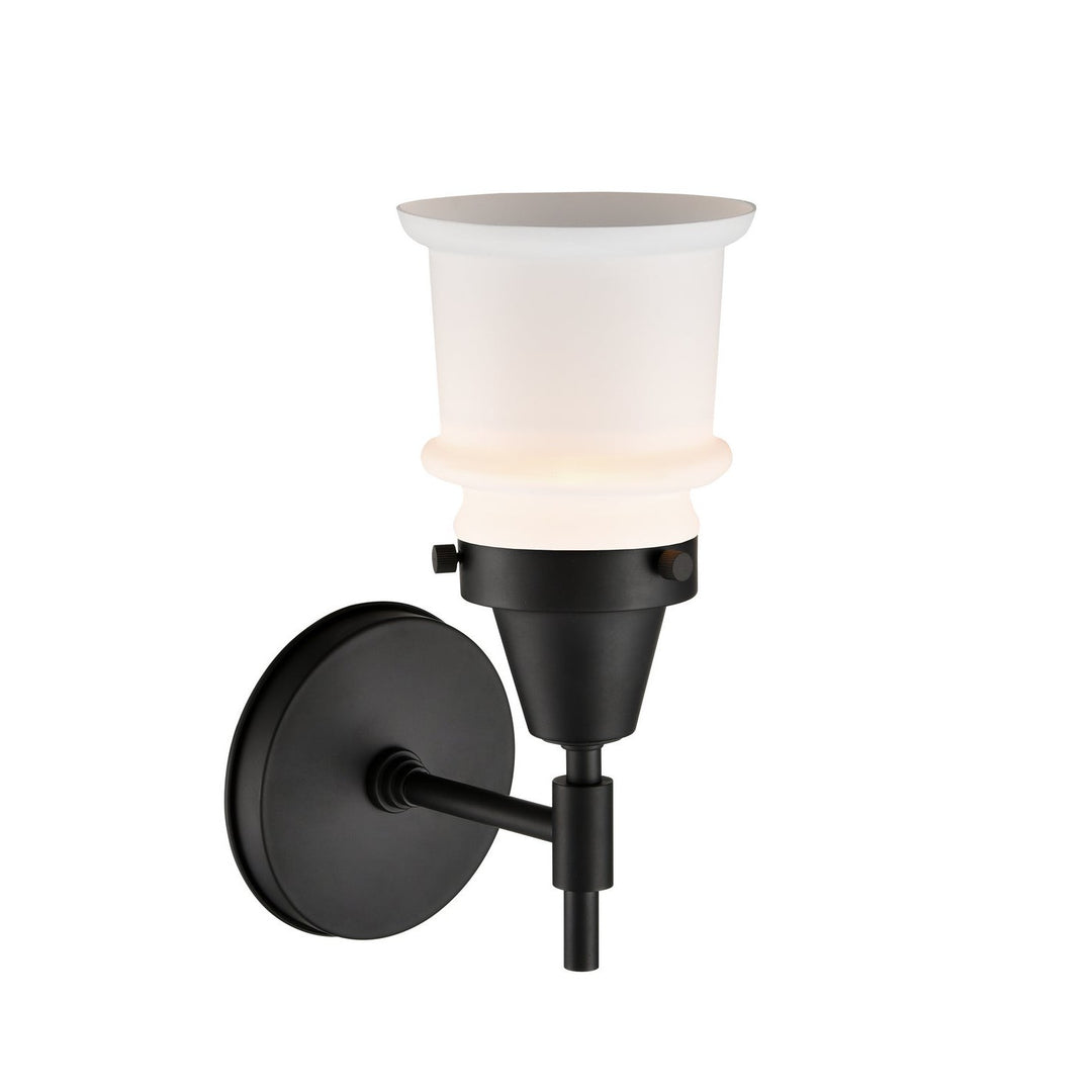 Innovations Caden 447-1W-BK-G181S-LED Wall Sconce Light - Matte Black