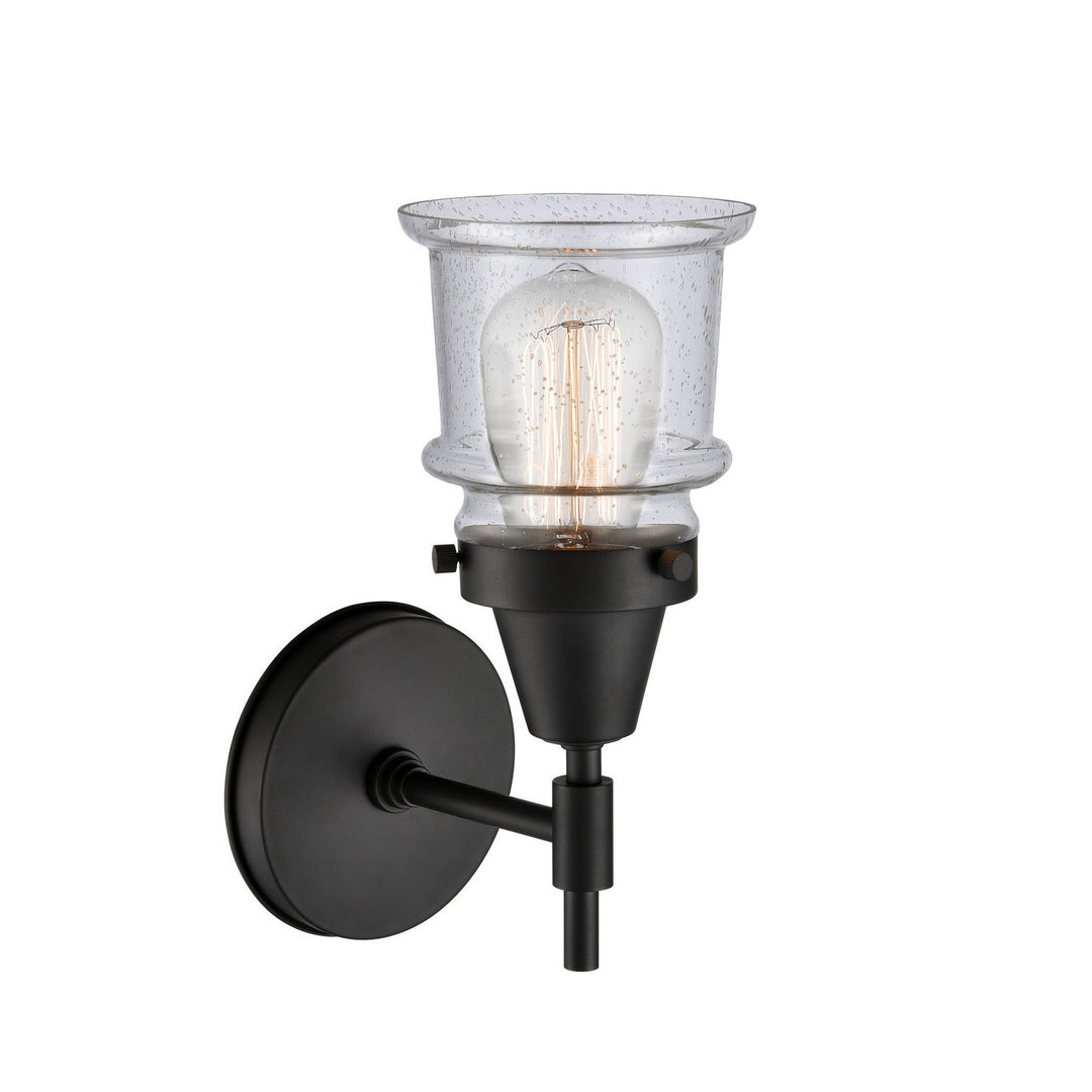 Innovations Caden 447-1W-BK-G184S-LED Wall Sconce Light - Matte Black