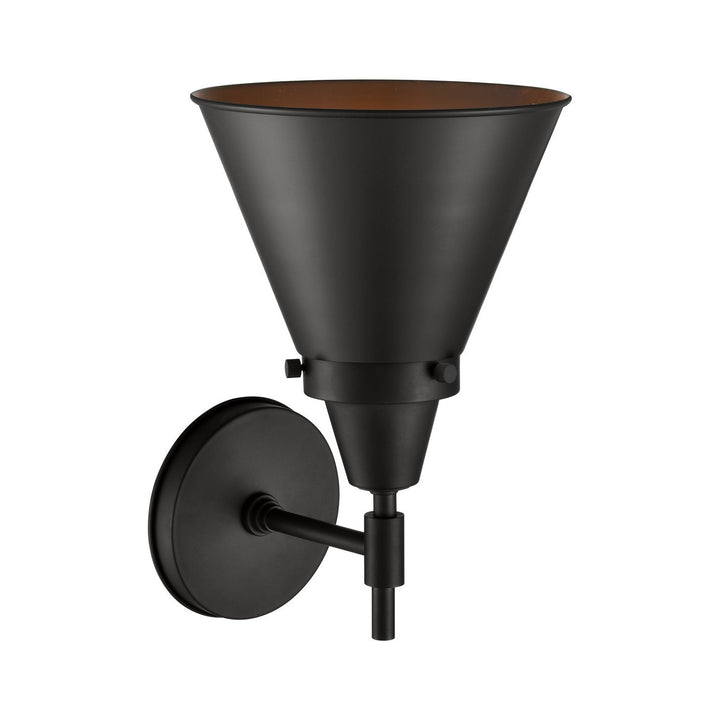 Innovations Caden 447-1W-BK-M13-BK Wall Sconce Light - Matte Black