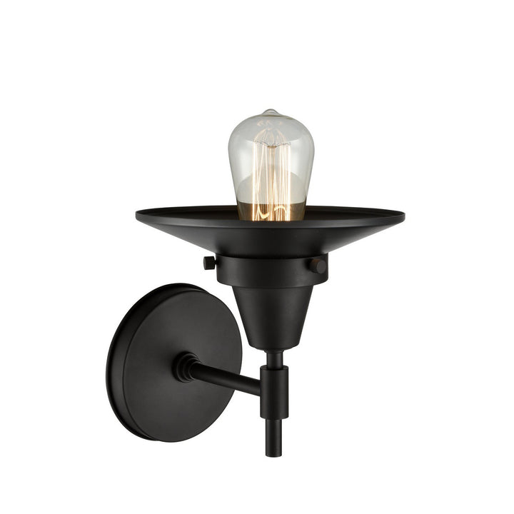 Innovations Caden 447-1W-BK-M6-BK-LED Wall Sconce Light - Matte Black